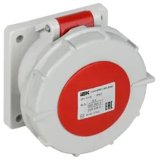 Розетка встраиваемая прямаяССИ-6152 16А-6ч 380В 3P+PE+N IP67