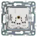 SKANDY Розетка 1-местная с заземлением с защитными шторками и крышкой 16А IP44 SK-R11N металл никель