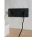 BRITE Розетка 1-местная с заземлением с защитными шторками 16А с USB A+A 5В 2,1А РЮш10-1-БрГ графит