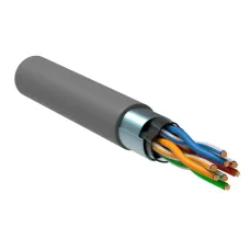 Витая пара F/UTP кат 5е 4 пары 24AWG solid 305м PVC серый
