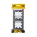 BRITE Рамка 2-местная IP44 РУ-2-БрС-44 сталь