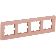 BRITE Рамка 4-местная РУ-4-2-Бр стекло дымчатый RE