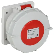 Розетка встраиваемая прямаяССИ-6242 32А-6ч 380В 3P+PE IP67