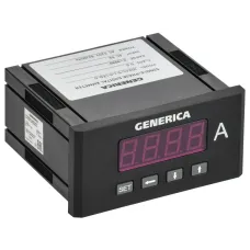 Амперметр цифровой щитовой однофазный 48х96мм LED