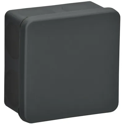 Коробка расп. КМ42435 о/п 80х80х40мм IP67 8 вв. черная IEK