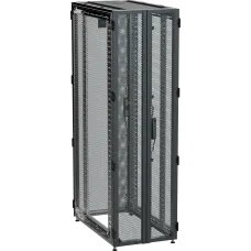 by ZPAS Шкаф серверный 19'' 42U 600х1200 двухстворчатые перфорированные двери черный РФ