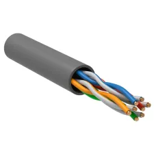 Витая пара U/UTP кат 5E 24AWG 4PR PVC 1м серый РФ/Т GENERICA