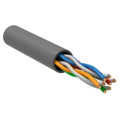 Витая пара U/UTP кат 5E 24AWG 4PR PVC 1м серый РФ/Т GENERICA