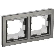 BRITE Рамка 2-местная IP44 РУ-2-БрШ-44 шампань