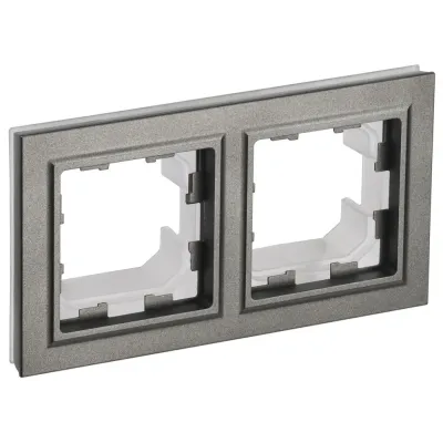 BRITE Рамка 2-местная IP44 РУ-2-БрШ-44 шампань