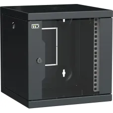 LINEA WS Шкаф 10'' 6U 320х310мм дверь обзорная со стеклом черный
