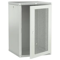 LINEA W Шкаф настенный 18U 600х600мм дверь перфорированная серый 2.0