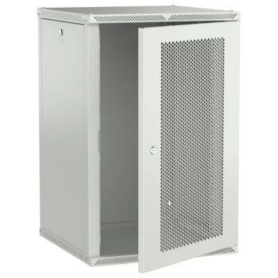 LINEA W Шкаф настенный 18U 600х600мм дверь перфорированная серый 2.0