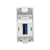 PRIMER РКЮ-10-00-П Розетка USB A 3.0 (1 модуль) белая