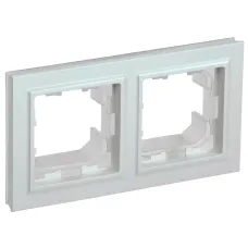 BRITE Рамка 2-местная IP44 РУ-2-БрЖ-44 жемчуг