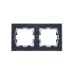 BRITE Рамка 2-местная IP44 РУ-2-БрЧ-44 черный
