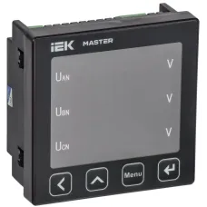 Вольтметр цифровой щитовой трехфазный RS-485 96х96 LED MASTER