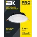 Светильник LED ДВО 1803 PRO белый круг 30Вт 4000K IP40 IEK