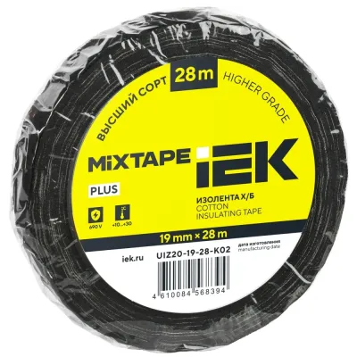 MIXTAPE PLUS Изолента Х/Б 19мм 28м