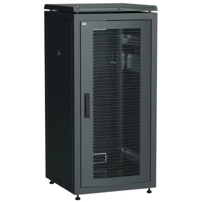 ITK Шкаф сетевой 19'' LINEA N 18U 600х800 мм перфорированная передняя дверь черный