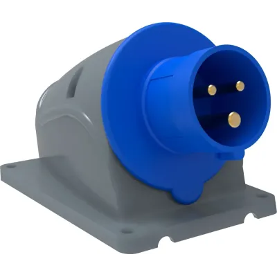 Вилка стационарная ССИ-513 16А-6ч/200-250В 2Р+РЕ IP44 MAGNUM ИЭК