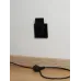 BRITE Розетка 1-местная с заземлением с защитными шторками и крышкой 16А IP44 РСбш10-3-44-БрЧ черный