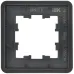BRITE Рамка 1-местная РУ-1-1-Бр металл черный RE