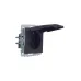 BRITE Розетка 1-местная с заземлением с защитными шторками и крышкой 16А IP44 РСбш10-3-44-БрГ графит