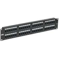 2U патч-панель кат.6 UTP 48 порта (Dual IDC) с кабельным органайзером