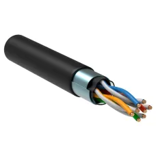 Витая пара F/UTP кат 5E 4х2х24AWG solid LDPE черный