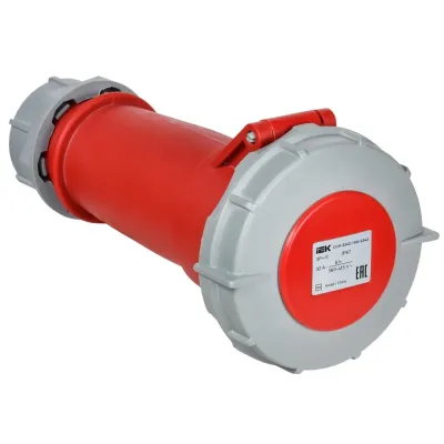 Розетка переносная ССИ-2242 32А-6ч 380В 3P+PE IP67