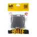 BRITE Розетка 1-местная с заземлением с защитными шторками и крышкой 16А IP44 РСбш10-3-44-БрС сталь