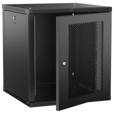 LINEA W Шкаф настенный 12U 600х600мм дверь перфорированная черный 2.0