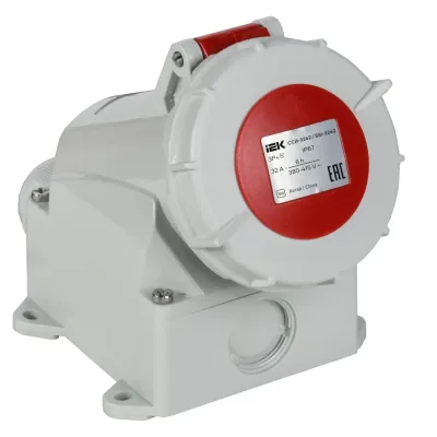 Розетка стационарная ССИ-1142 16А-6ч 380В 3P+PE IP67