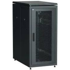 ITK Шкаф сетевой 19'' LINEA N 24U 600х1000 мм перфорированные двери черный