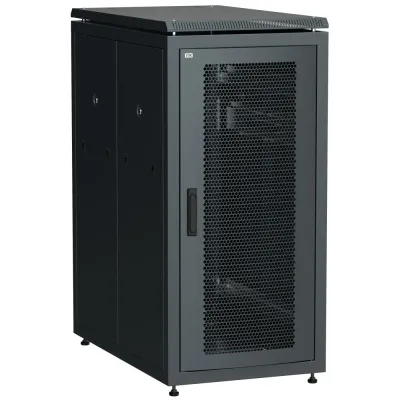 ITK Шкаф сетевой 19'' LINEA N 24U 600х1000 мм перфорированные двери черный