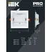 Светильник светодиодный ДВО 1625 со стеклом квадрат 18Вт 4000К IP20