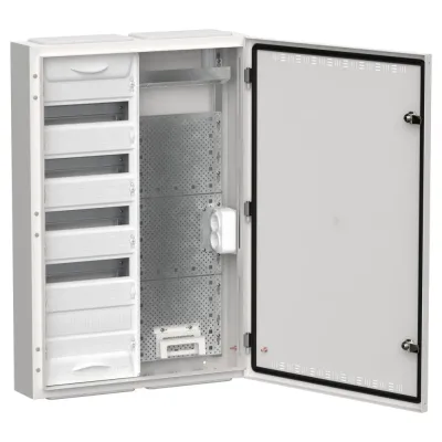 TITAN 5 Корпус комбинированный ЩРн-60 (2х60) 835х570х140мм IP30 белый