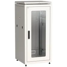 ITK Шкаф сетевой 19'' LINEA N 18U 600х800 мм стеклянная передняя дверь серый