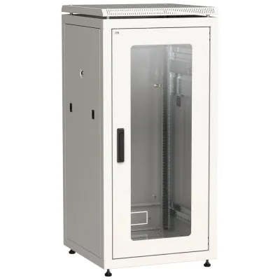 ITK Шкаф сетевой 19'' LINEA N 18U 600х800 мм стеклянная передняя дверь серый