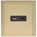 FORTE&PIANO Розетка USB A+C 18Вт FP651M металл шампань