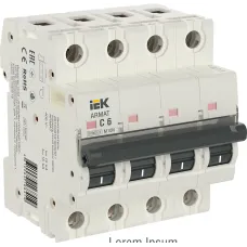 ARMAT Автоматический выключатель M10N 4P C 6А