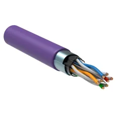 Витая пара F/UTP кат 6 4х2х23AWG solid LSZH 305м фиолетовый