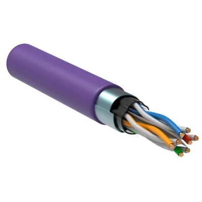 Витая пара F/UTP кат 6 4х2х23AWG solid LSZH 305м фиолетовый
