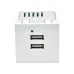 PRIMER РКЮ-23-40-П Розетка USB A+A 5В 4,2А (2 модуля) белая