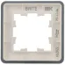 BRITE Рамка 1-местная РУ-1-2-Бр стекло белый RE