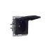 BRITE Розетка 1-местная с заземлением с защитными шторками и крышкой 16А IP44 РСбш10-3-44-БрЧ черный