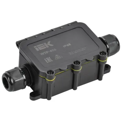 Коробка распределительная герметичная WTP-406 2 ввода IP68