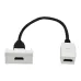 PRIMER РКМ-10-00-П Розетка HDMI M/M (1 модуль) белая
