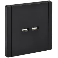 FORTE&PIANO Розетка USB A+A 3,1А FP149 черный